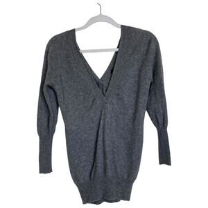 CLUB MONACO V Neck Cashmere Sweater Quiet Luxury Size Medium Knit Old Money